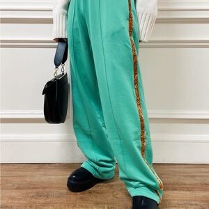 Acne Studios Pants with velvet Tan Accents